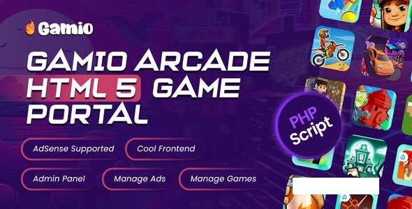 Gamio Arcade – HTML 5 Game Portal PHP Script – 18 November 2024 Nulled script free download